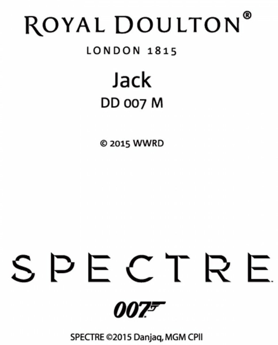 Royal Doulton Jack buldog 007 Spectre DD 007 M figurka